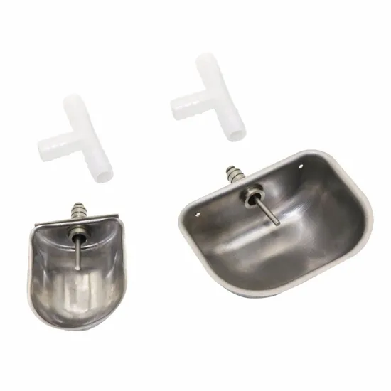 Poultry Farming Tool Rabbit Stainless Steel Automatic Drinking Cup Raising Rabbit Fox Mink Drinking Water Bowl