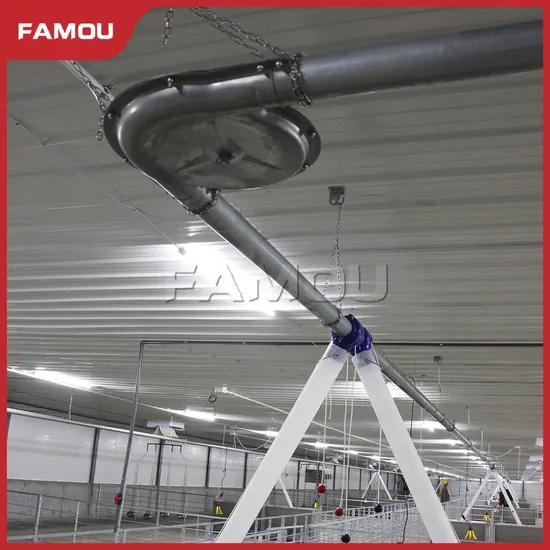 Famou Pig Breeding Equipment 75mm/60mm Feeding Diameter Auger Pan Feeding System Used in Poultry Farm Breeder Feeding Floor System