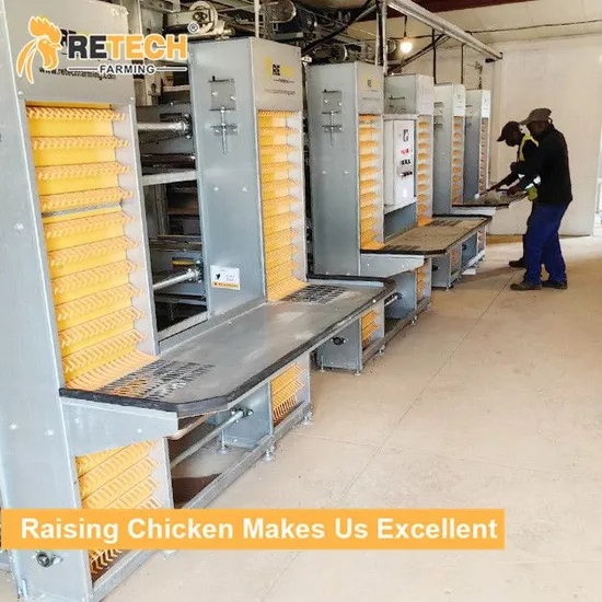 RETECH H Type Automatic Poultry Farming Chicken Egg Layer Laying Battery Broiler Cage