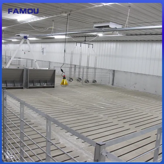 Pig Farming Equipment Finisher Fattening Pig House Group Round Pipe Steel Pen