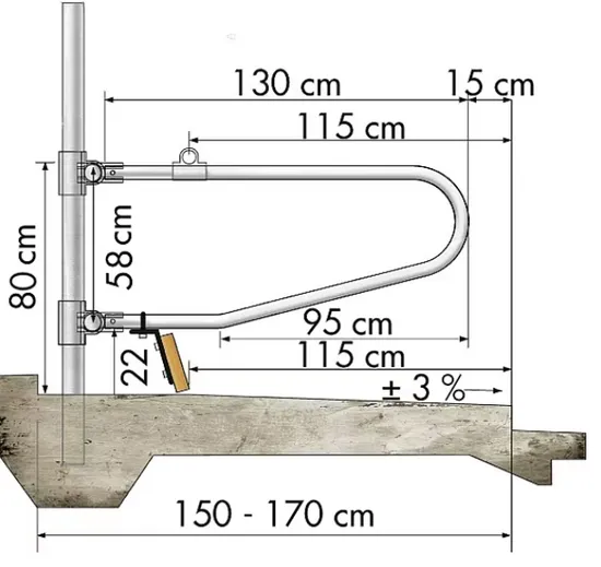 Ergonomic Galvanized Free Stall System