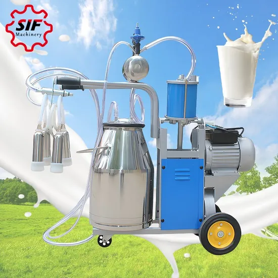 Poultry Equipment Sif Cow Milking Machine Portable Milking Machine Livestock Machinery Portable Milking Machine