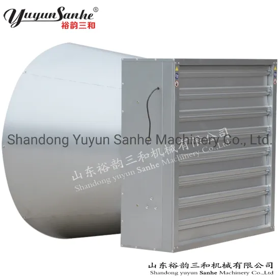 Shutter Cone Fan Axial Flow Air Cooling Fans Ventilation Exhaust Fans for Poultry Chicken Layer Broiler House Poultry Farming Livestock Machinery