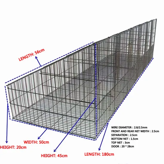 Hot Selling Product 6 Doors Rabbit Cages Commercial Breeding Farm / Rabbit Cages for Sale