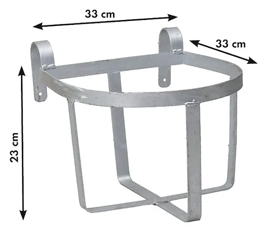 Custom Galvanised Steel Od 28cm Bucket Holder/Fence Fitting