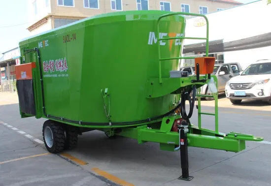 High-Performance 14cbm Vertical Silage Crusher Pull Mixer for Feed