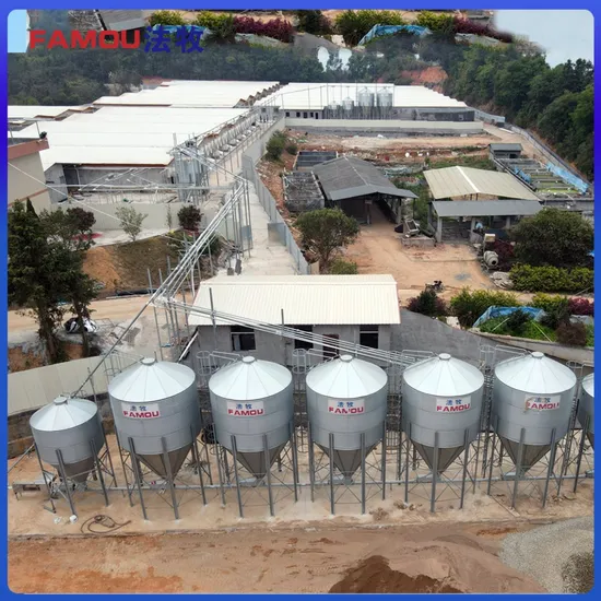 Modern Farm Feedline System Feed Storage Feed Conveying Feed Transporting System Feedline
