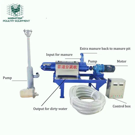 Factory price Poultry Chicken Dung Fertilizer Making Machine Manure Dung  Solid Liquid Separator Dewatering Machine poultry manure Dewatering machine