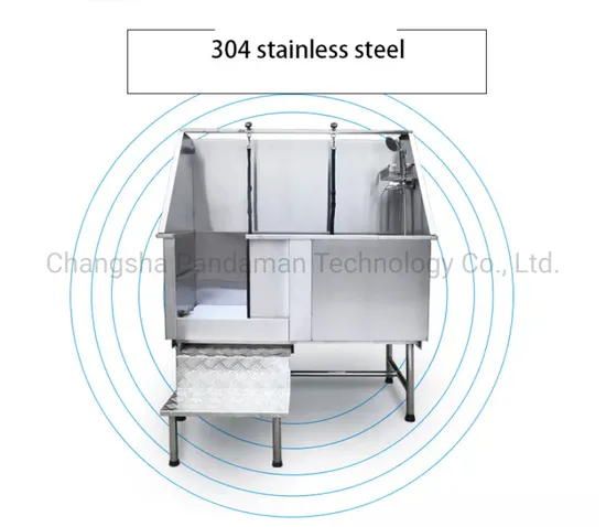 Animal Stainless Steel Pet Dog Cat Washing Pool, Bathtub for Animals