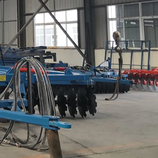 24 Inch Hydraulic Power Harrow 2 Wheels 14 32 Discs Blade Heavy Duty Disc Harrow for Tractor