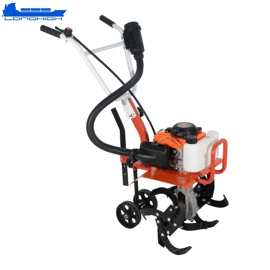 Heavy Duty Gas Mini Tiller with 53cc 4-Stroke Engine Cultivator