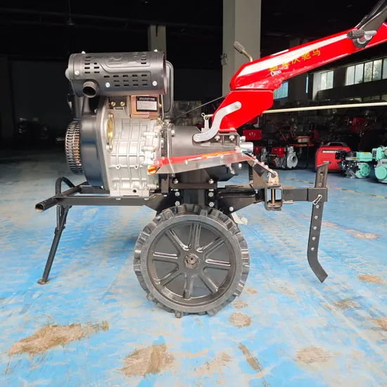 Competitive Mini Tiller 7HP 8HP 9HP Diesel Engine with 24 Blades 32 Blades Made in China