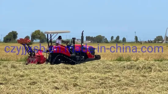 50HP/60HP/70HP/80HP/90HP/100HP Rubber Crawler Tractor with Three-Furrow Plough