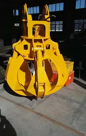 New Design Rotation Orange Peel Grab Hydraulic Scrap Rock Grapple for 20-30ton Excavator