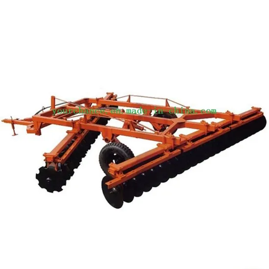 High Quality Agricultural Implement 1bj-5.3 100-150HP Tractor Trailed 5.3m Width 48 Discs Wing-Folded Hydraulic Offset Middle Duty Disc Harrow for Sale