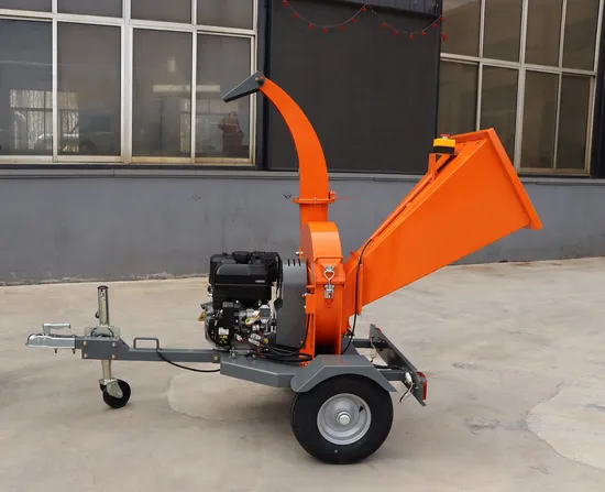 Disc 15HP Gasoline Engine Wood Chipper Branch Crusher Tree Leaf Grinder Wood Shredder Machine