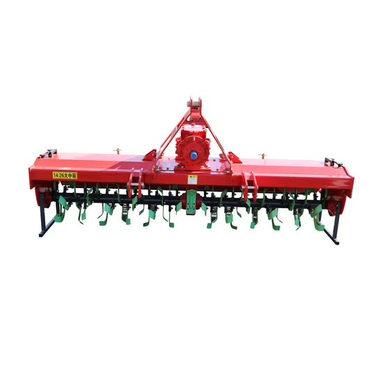 Robust Tractor with Integrated Rotary Tiller for Multi-Use