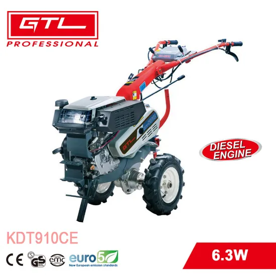 6.5kw Diesel Engine Agricultural Tiller with 100-140cm Tilling Width (KDT910CE)