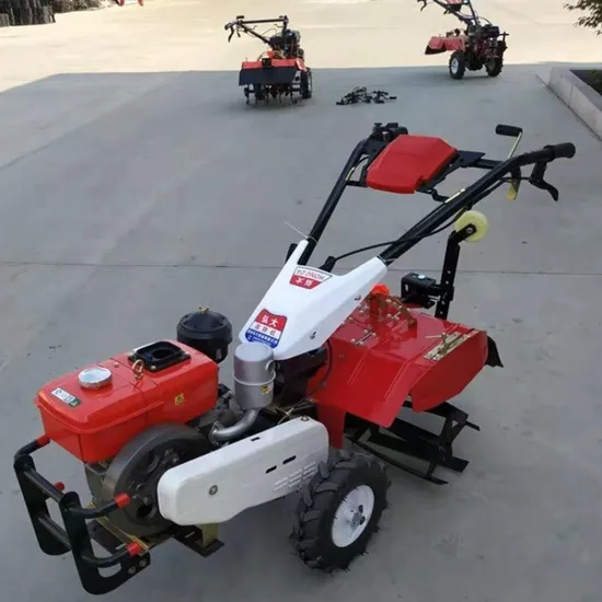 The Four-Wheel Drive Rotary Cultivator Is Used for Orchard Cultivation and Furrow