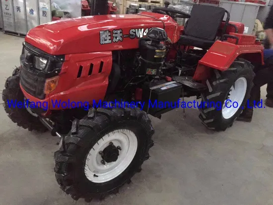 Four Wheel Tractor with 4 Cylinder 40HP Engine Rotary Tiller