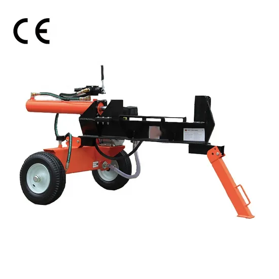 Mini Automatic 18ton Forestry Machinery Horizontal Gasoline Wood Chipper Machine with CE Wood Log Splitter for Sale