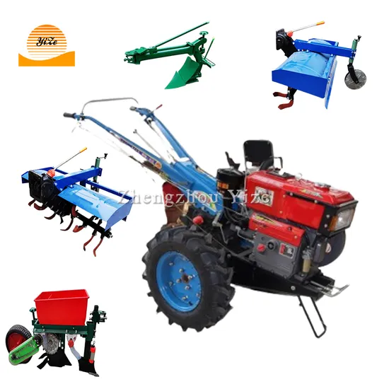 Farm Mechinery Mini Diesel Motocultor Power Tiller Two Wheel Mini Walking Hand Tractor Foragriculture