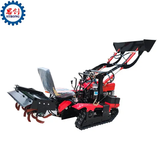 Diesel Engine Crawler-Type Tractor with Fruit Tree Pesticide Applicator