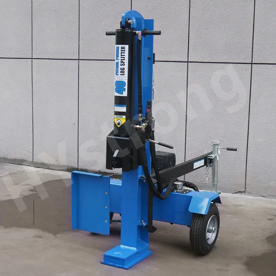 Hystrong 40t 15HP Petrol Four Strokes Hydraulic Wood Cutter for Sale