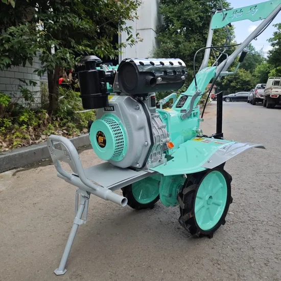 7HP-15HP Diesel Mini Tractor Power Tiller with 24 Blades 2 Disc Plough Custom Design Provide OEM Service Co Fe