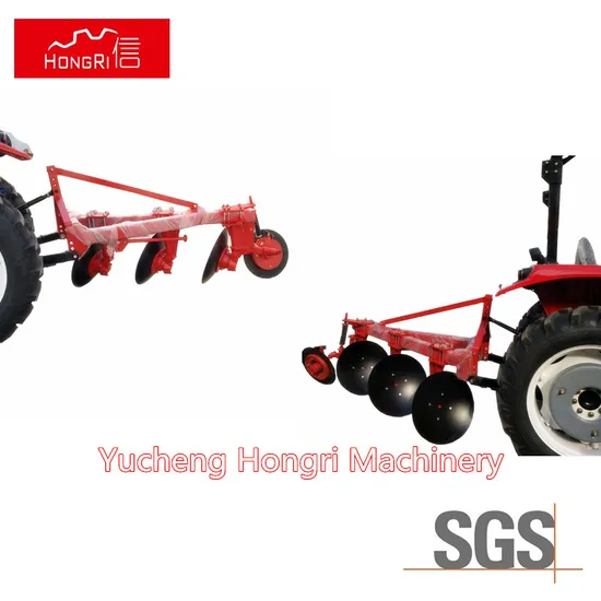 Hongri Tractor Mounted 3 Discs Light Disc Plough Power Tiller