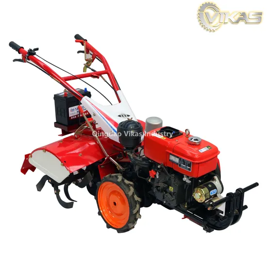 12HP Power Tiller, Walking Tractor, Hand Tractor Motoculteur Tracteur Marchant