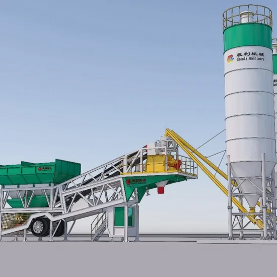Concrete Batch Plant 60m3/H Concrete Batching and Mixing Plant