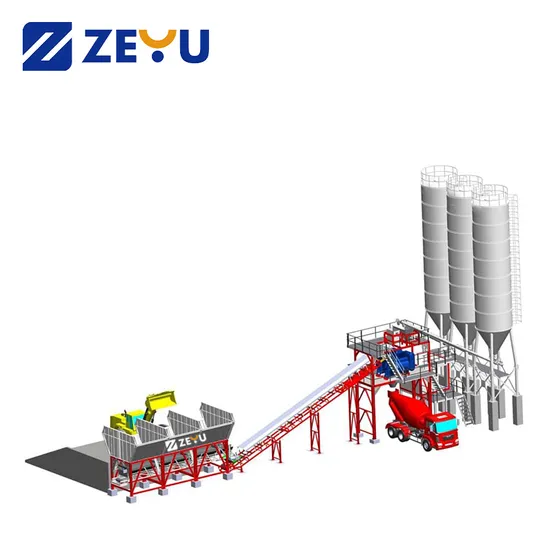 25-270cubic Meters/Hour Stationary Model and Portable Concrete Mixing Plant
