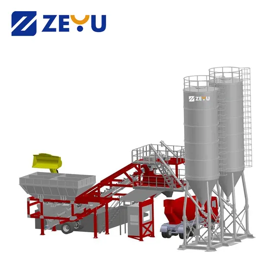Made in China High Performance Hzs25- Hzs270 Stationary Concrete Batching Plant