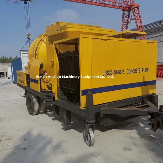 Diesel Engine Cement Mixer Pump Mobile Concrete Mixer Machine with Pump