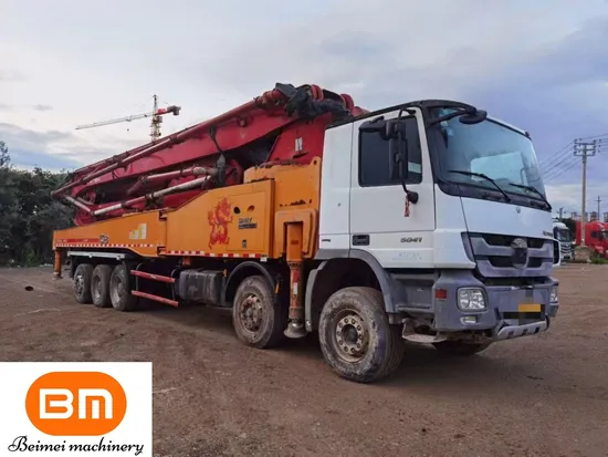 Used Concrete Pump Truck Sanny 62m on Bennz for 5 Axles Construction Equipment