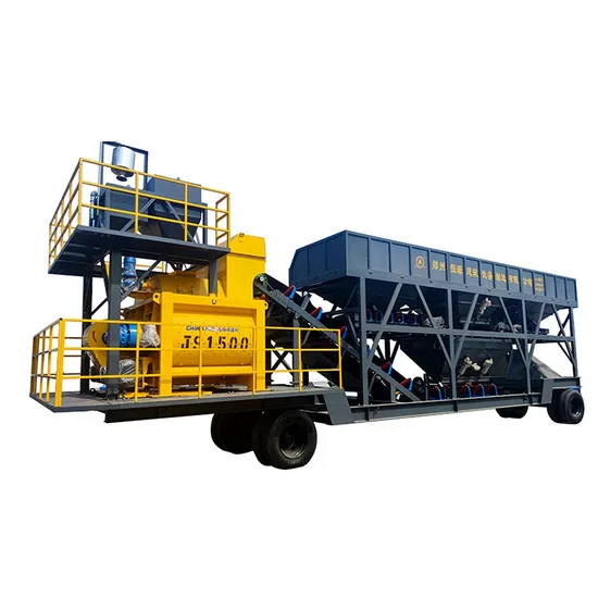 Free Foundation Mobile Small 50m3/H Ready Mixing Plant Hzs50 Concrete Batching Plant Price