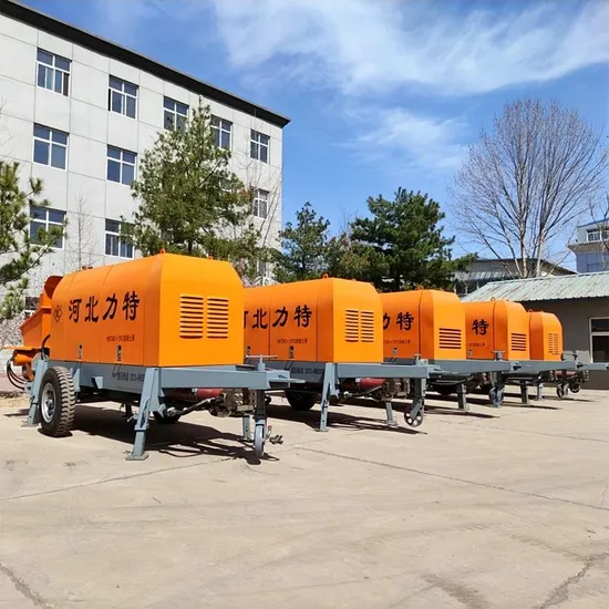 Concrete Machinery Cement Stationary Diesel Trailer Concrete Pumps