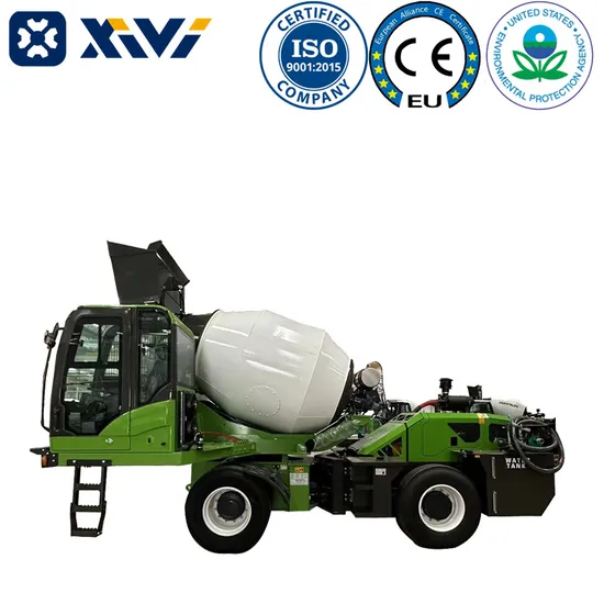 Xvm4 4 Cubic Meters (290°) Construction Machinery Concrete Mixing Mobile Construction Truck Mixer