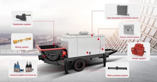 Concrete Trailer Pump with Various Models Line Pump