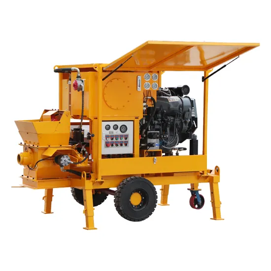 Hot Sale Diesel Engine Trailer Concrete Pump with Ce Certificated