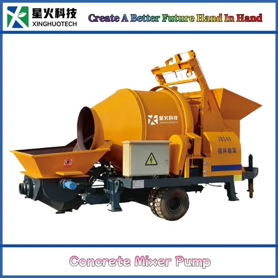 Xinghuotech Electric Concrete Pump with Drum Mixer