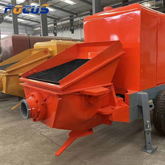 Mobile Concrete Trailer Pump for Building/Mini Portable Concrete Pump for Construction Works