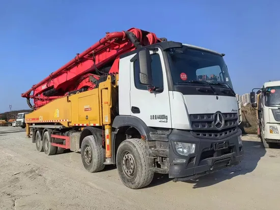 Sani 2021 2022 Second Hand Concrete Machinery on Benz Truck Wireless Remote Control Concrete Machinery Construction Equipment 56m Used Concrete Pump Trucks