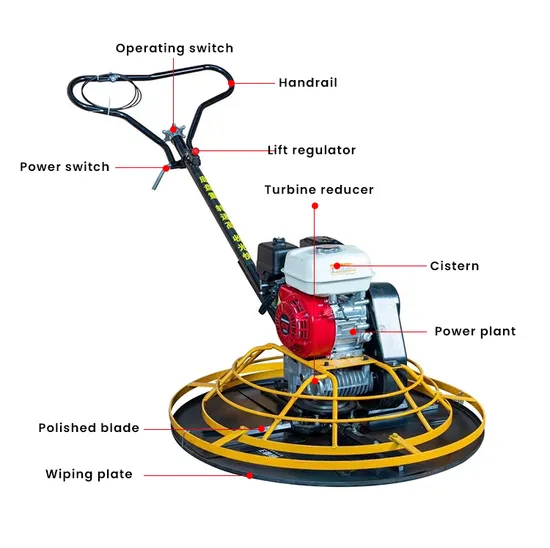 900 Model High-Efficient Gasoline Electric Power Gasoline Power Trowel Machine