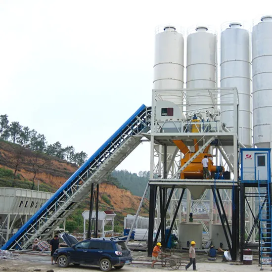 60m3 Ready Mix Concrete Plant Portable Silo Cement Batching Plant Hzs60
