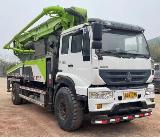 2018 Year 37 Meter Used Cheap Price Zoomlion Hydraulic Cement Concrete Pump Truck for Construction Work