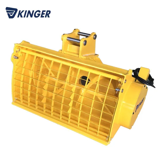 Kinger China High Frequency Excavator Loader Attachment Wholesale Construction Automatic Dump Good Quality Hydraulic Concrete Mixer Bucket
