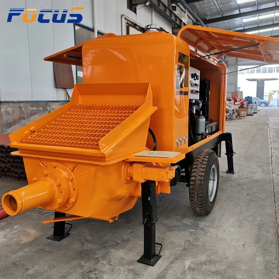 Construction Machine Cement Concrete Mixer Pump, Small Mixing Pump Concrete Pump for Sale