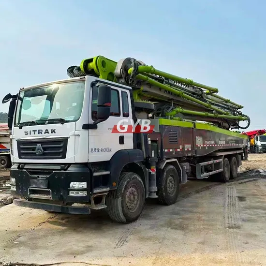 2022 Year Zoomlion 62m Sitrak Chassis Hydraulic Boom Truck Mounted Used Concrete Pump Price